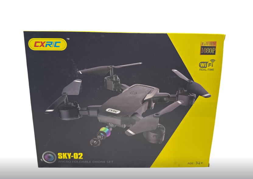 Квадрокоптер SKY 02 пульт 2,4 GHz акумулятор 3,7V Wi-Fi HD-камера 1080Р відео у реальному часі збереження заданої висоти та тримач для телефона