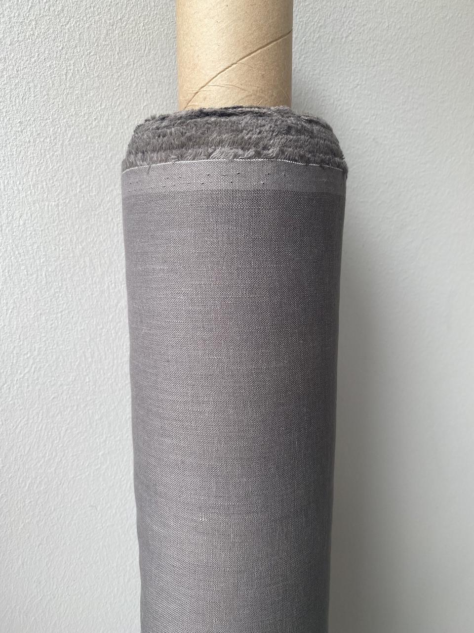 Ткань LINEN PLUS 100% лен 150 см 123 Графитовый - фото 2 Ткань LINEN PLUS 100% лен 150 см 123 Графитовый - фото 2
