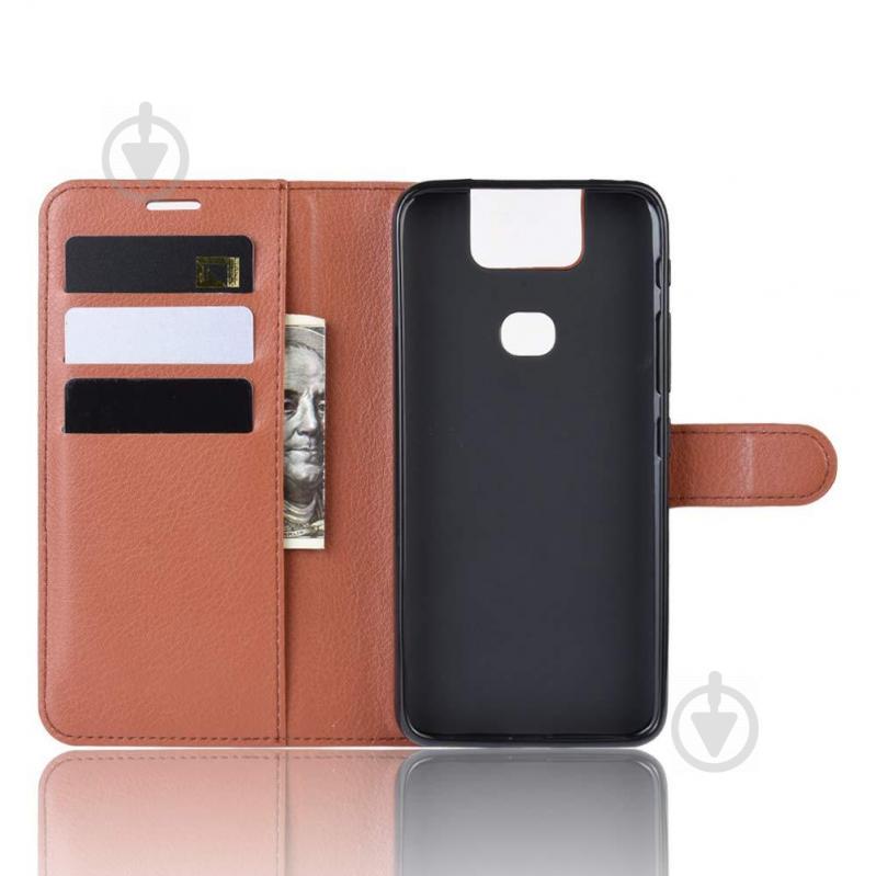 Чохол-книжка Litchie Wallet для Asus Zenfone 6 ZS630KL Brown (hub_vrWb52860) - фото 5