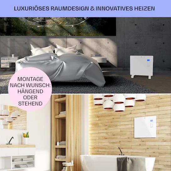 Обогреватель конвекционный KLARSTEIN Norderney 1000 Вт 20 м² Белый (10032788) - фото 7 Обогреватель конвекционный KLARSTEIN Norderney 1000 Вт 20 м² Белый (10032788) - фото 7