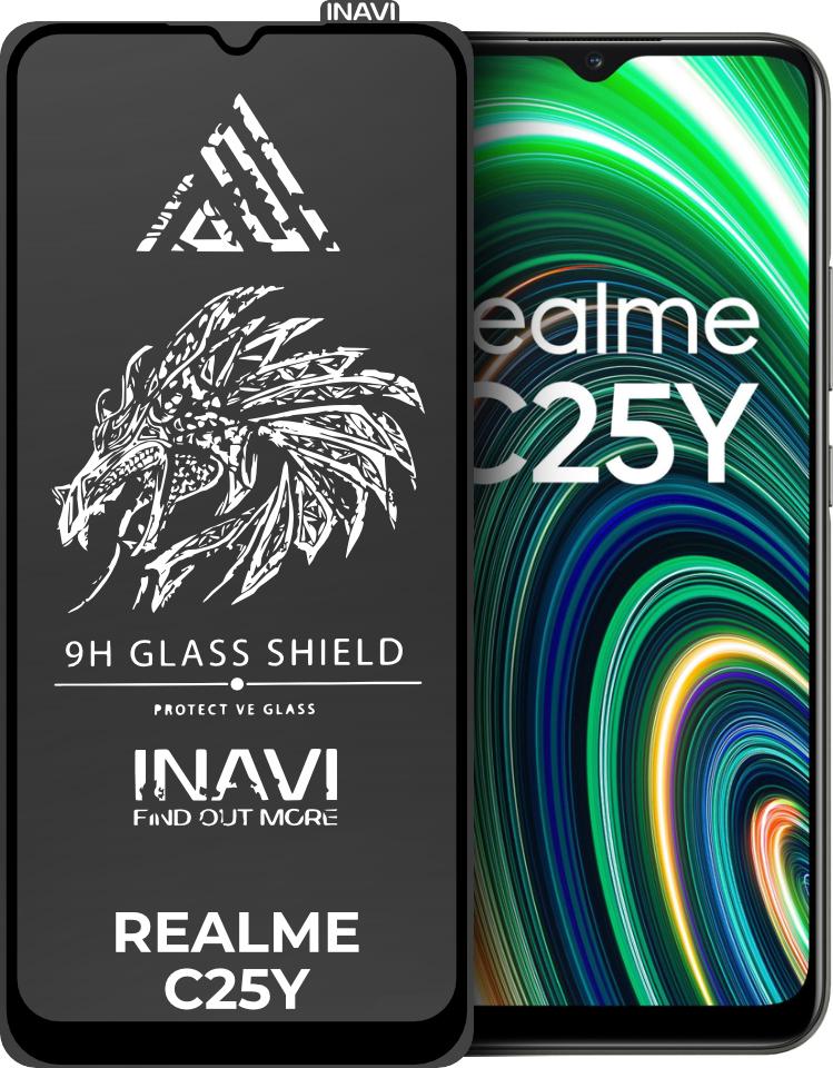 Захисне скло INAVI Realme C25Y (Full Glue)