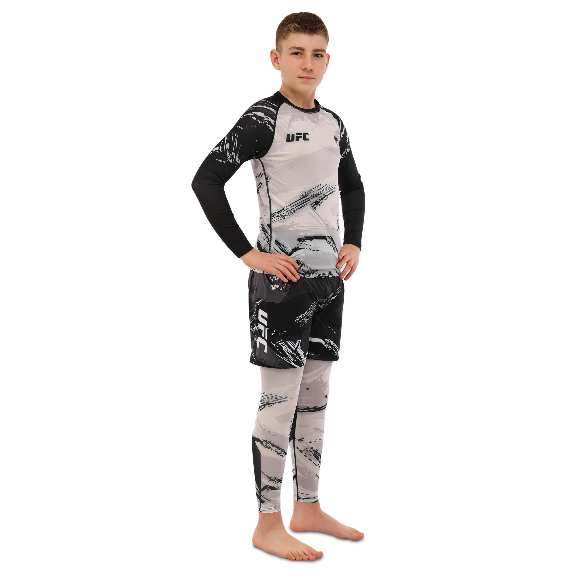 Комплект компрессионный Venum UFC FIGHT WEEK 9529B-9629B-V5020 3в1 рашгард/шорты/штаны S/145-155 см (8585053830966)