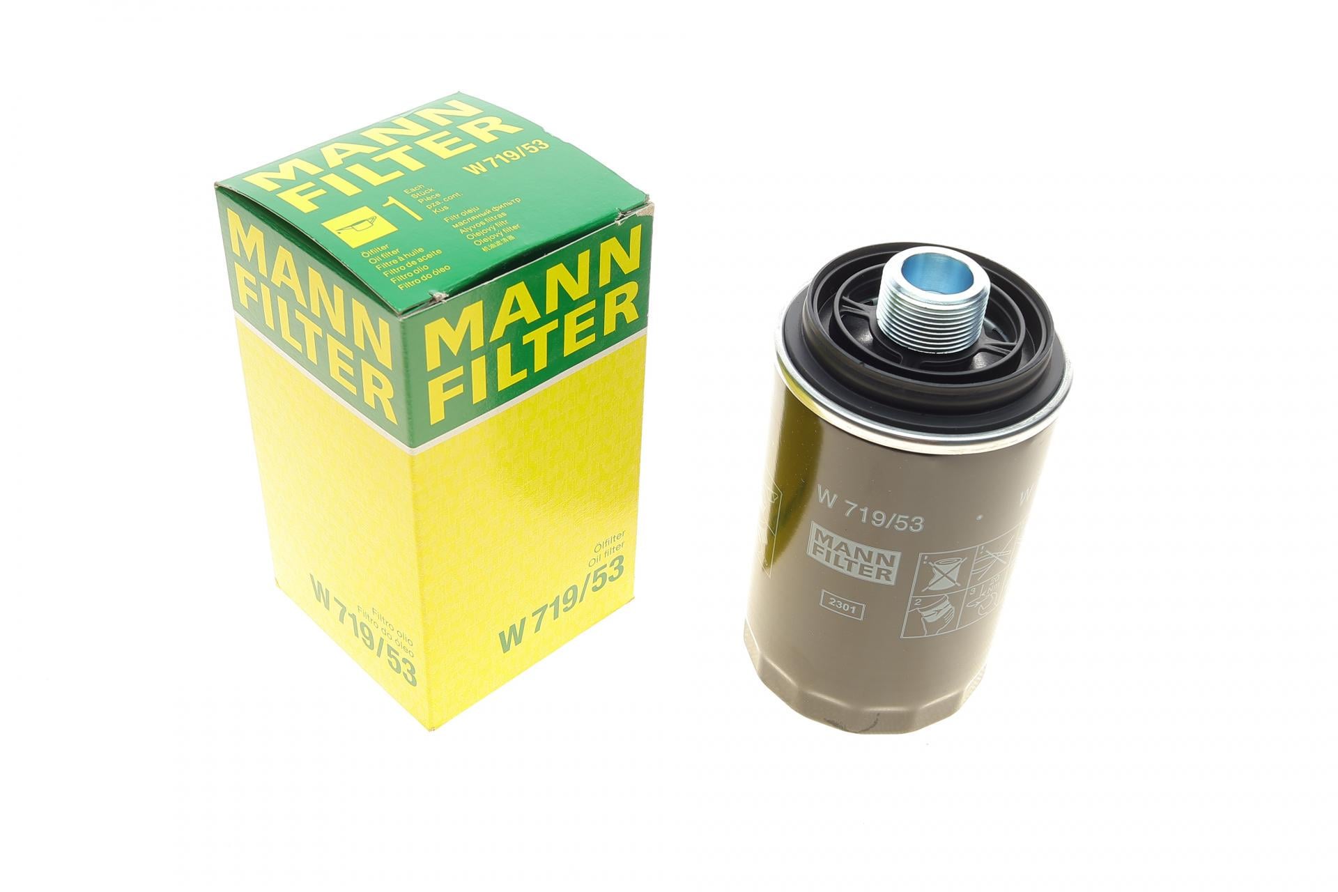 Фильтр масляный Mann-Filter для VW T5 2,0TSI 11- (W 719/53)