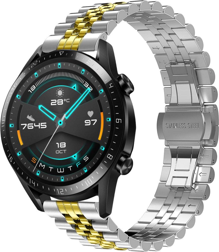 Браслет металлический Stech Line для Huawei Watch GT Silver Gold (29140-67)