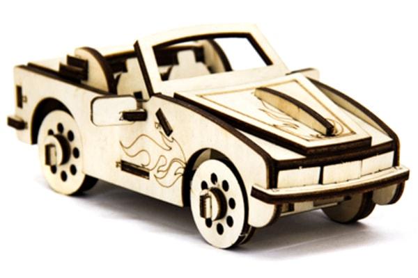 Деревянный конструктор Кабриолет 40 деталей