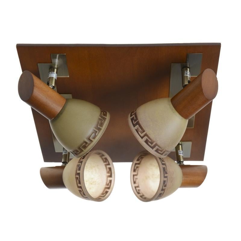 Світильник настінно-стельовий спот поворотний накладний Brille HTL-111S/4