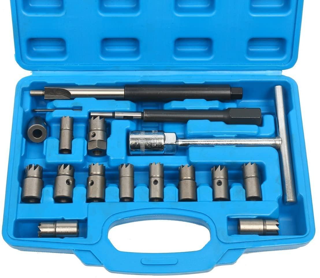 Набір фрез для сідел форсунок Rewolt 17 пр. (T2003) - фото 5 Набір фрез для сідел форсунок Rewolt 17 пр. (T2003) - фото 5