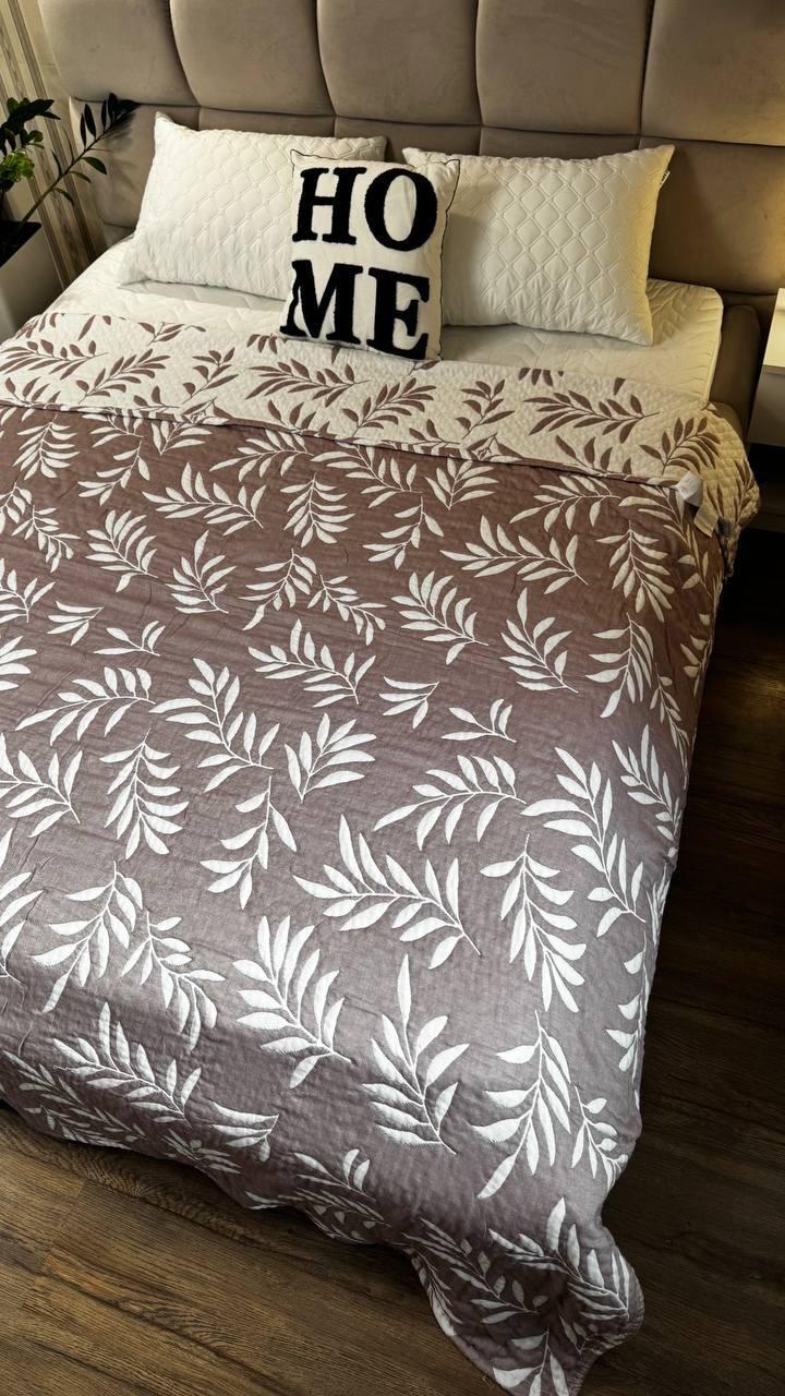 Покривало бавовняне 200х230 см Рожевий (Д-muslin25-007-03) - фото 1 Покривало бавовняне 200х230 см Рожевий (Д-muslin25-007-03) - фото 1