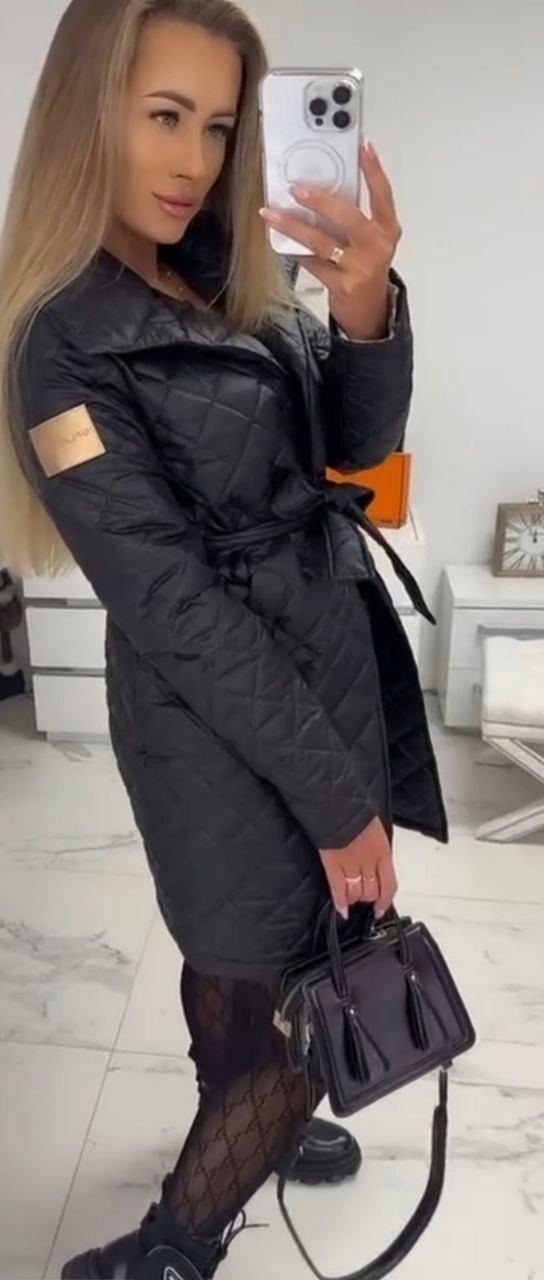 Куртка женская стеганная Fashions Blanshe р. 46-48 Черный (9168-мо)