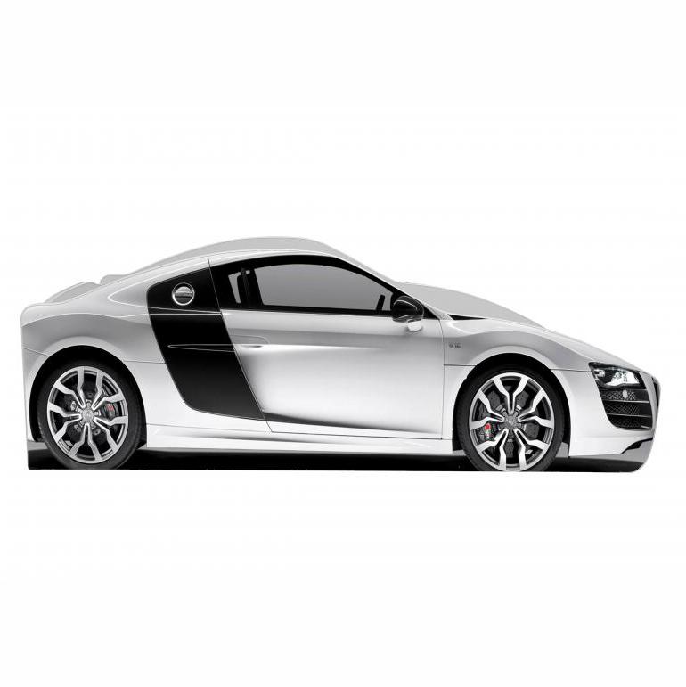 Детская кровать Viorina-Deko Audi R8 B-05с ДСП 80х170 см Белый (44145)