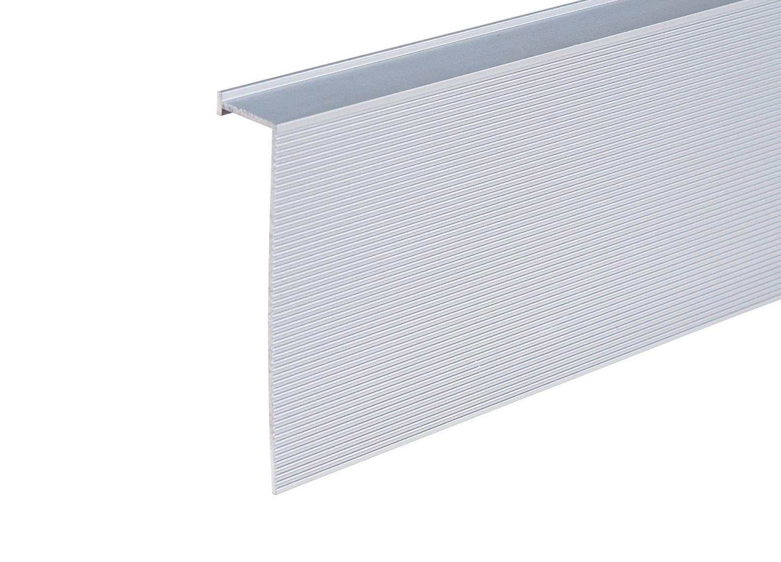 Плинтус скрытого монтажа Standart Prof алюминиевый без покрытия 70 мм 2,7 м Серый (SP-70s) - фото 2 Плинтус скрытого монтажа Standart Prof алюминиевый без покрытия 70 мм 2,7 м Серый (SP-70s) - фото 2