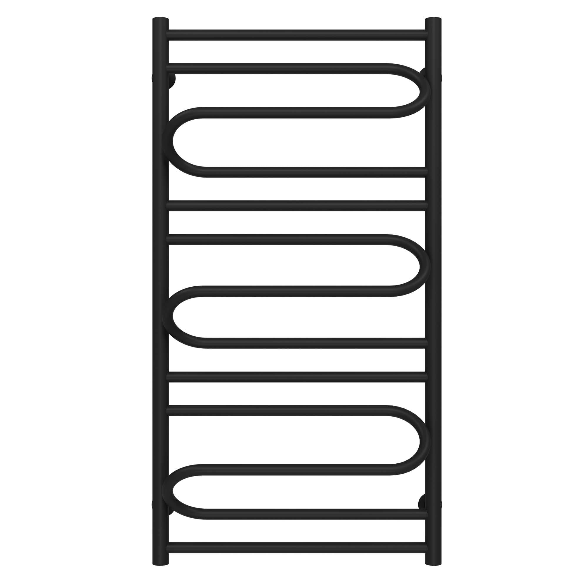 Полотенцесушитель водяной Deffi Вилла нижнее подключение нержавеющая сталь 500х1000 мм Черный (C.VP.100.50.B.A)