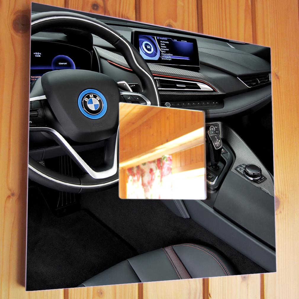 Зеркало декоративное BMW 260х260 мм (M03878)