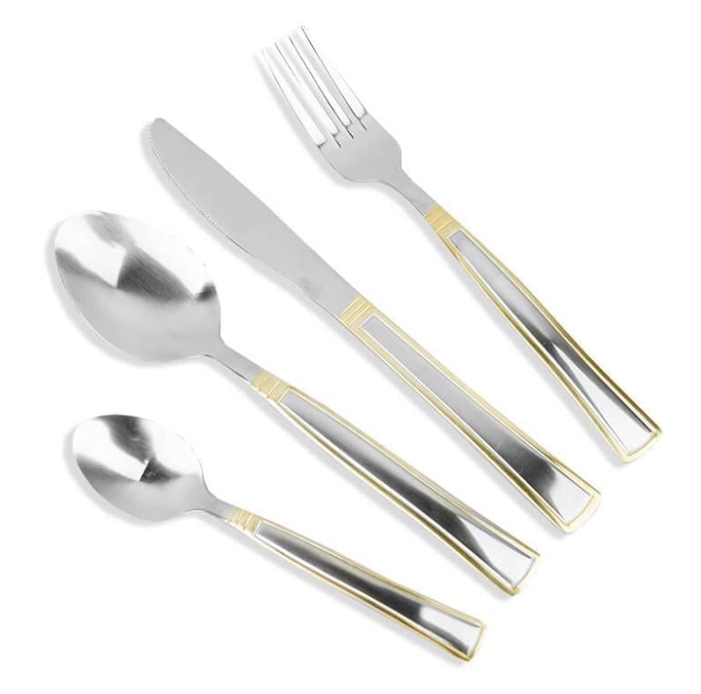 Набір приладів для сервірування Maestro Basic MR1523G 6 персон 24 предмети (2104618639) - фото 12 Набір приладів для сервірування Maestro Basic MR1523G 6 персон 24 предмети (2104618639) - фото 12