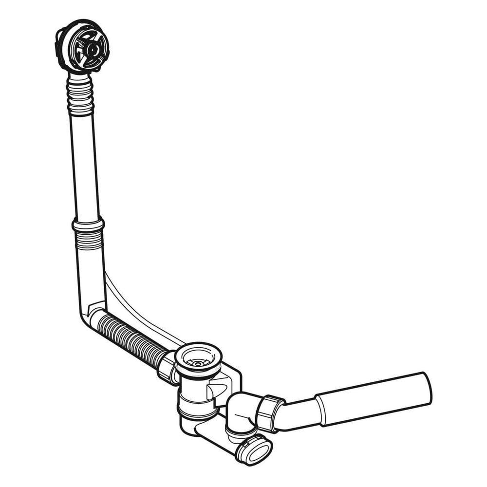 Слив-перелив Geberit для стандартной ванны с фановым отводом ⌀ 52 (150.501.00.6) - фото 2