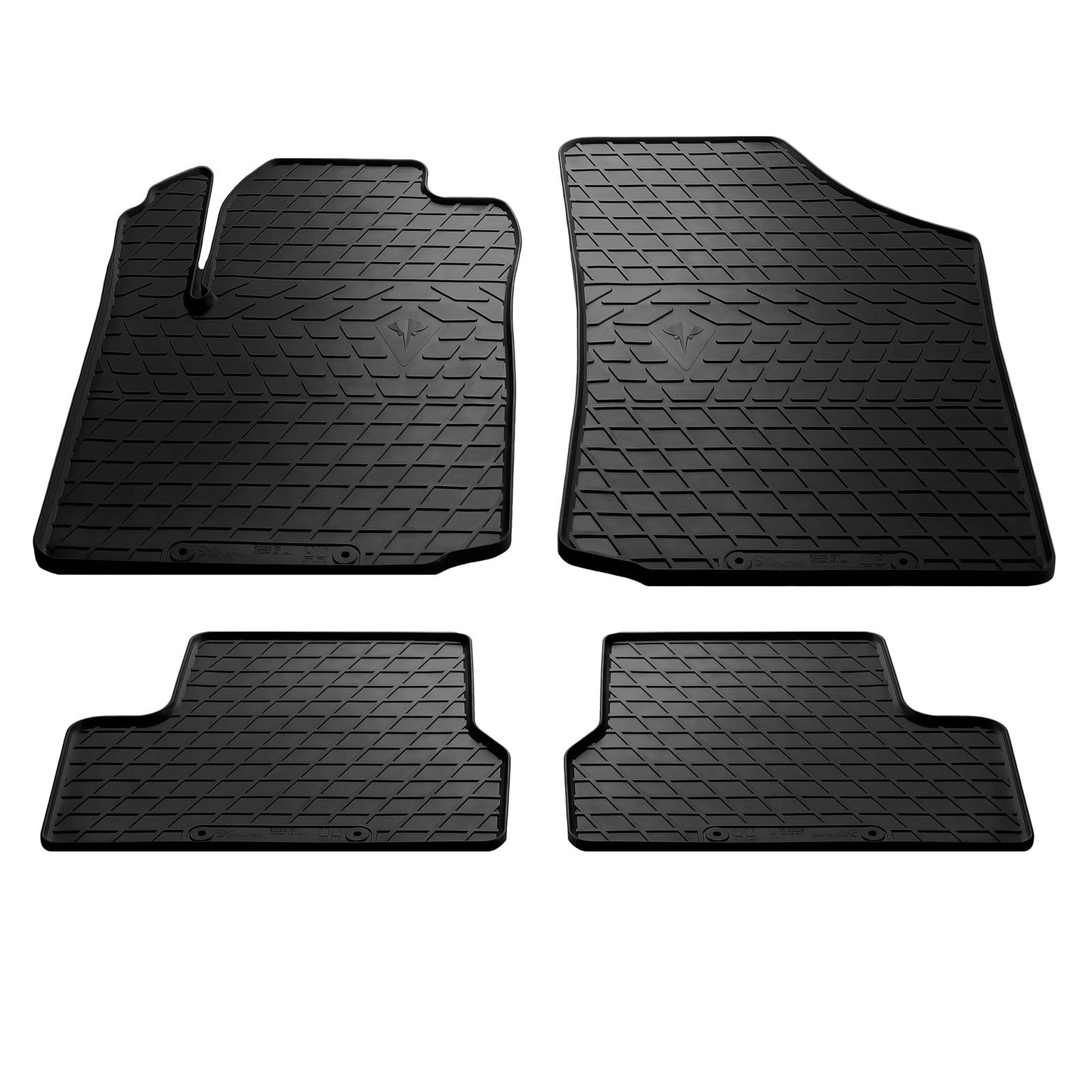 Резиновые коврики Stingray для Citroen C-3 2002-2009 гг. резина Черный