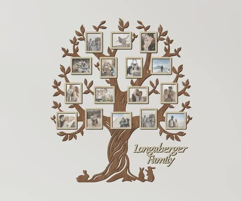 Фото-колаж із натурального дерева Дерево Коричневий (tree_rabbit_xl-1) - фото 1 Фото-колаж із натурального дерева Дерево Коричневий (tree_rabbit_xl-1) - фото 1