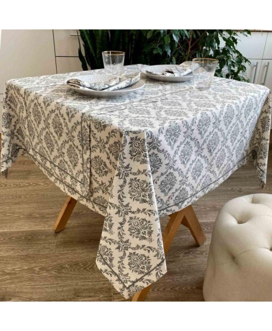 Скатерть Avantime Версаль 132х300 см Серый (017301)