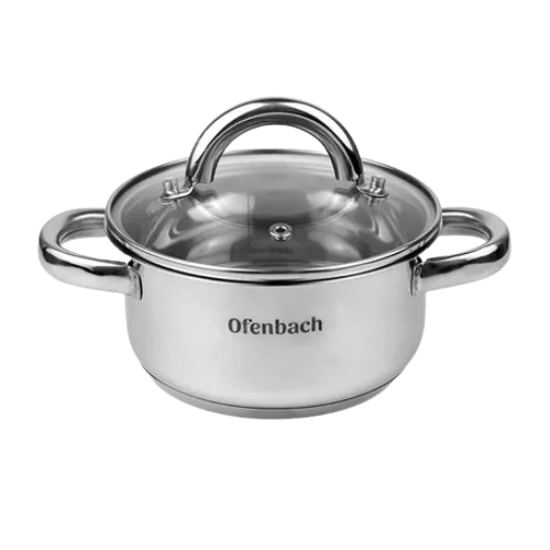 Каструля Ofenbach 100526 нержавіюча сталь 4 л 22х11 см (УТ000096833)