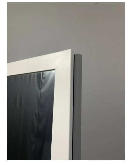 Дзеркало настінне ростове в прямій рамі в передпокій 180х70 см Білий (29044385) - фото 5