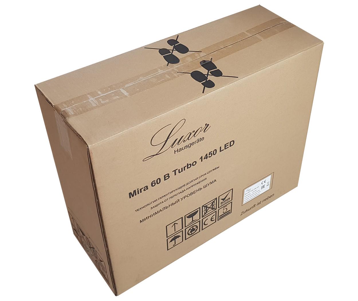 Вытяжка Luxor Mira 60 B Turbo 1450 LED нержавеющая сталь - фото 6