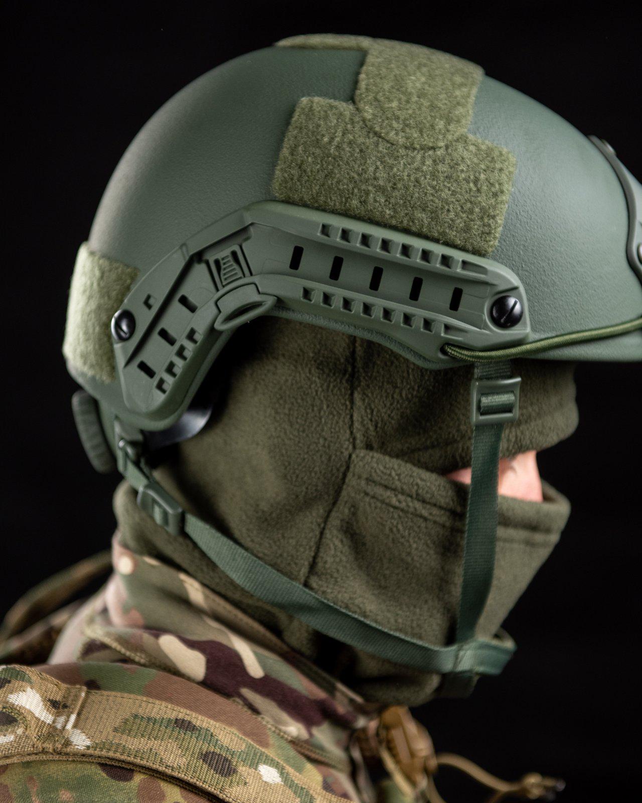 Шолом балістичний FAST Helmet 1 клас захисту ДСТУ рівня NIJ IIIA Olive - фото 4