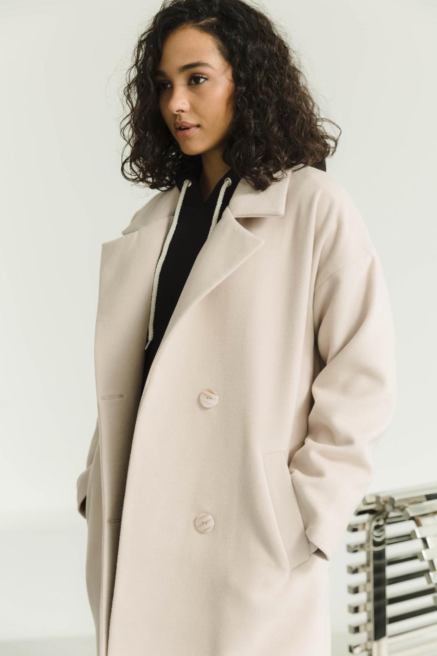 Пальто женское из кашемира L-XL Бежевый (2737858098) - фото 9 Пальто женское из кашемира L-XL Бежевый (2737858098) - фото 9