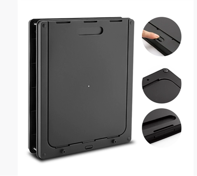 Дверцята для собак з рамкою 43x35,5x4 см Чорний (2701764852) - фото 3