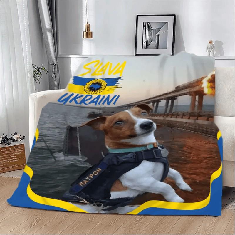 Плед-покрывало Мост плюш/велюр детское 135х160 см Коричневый