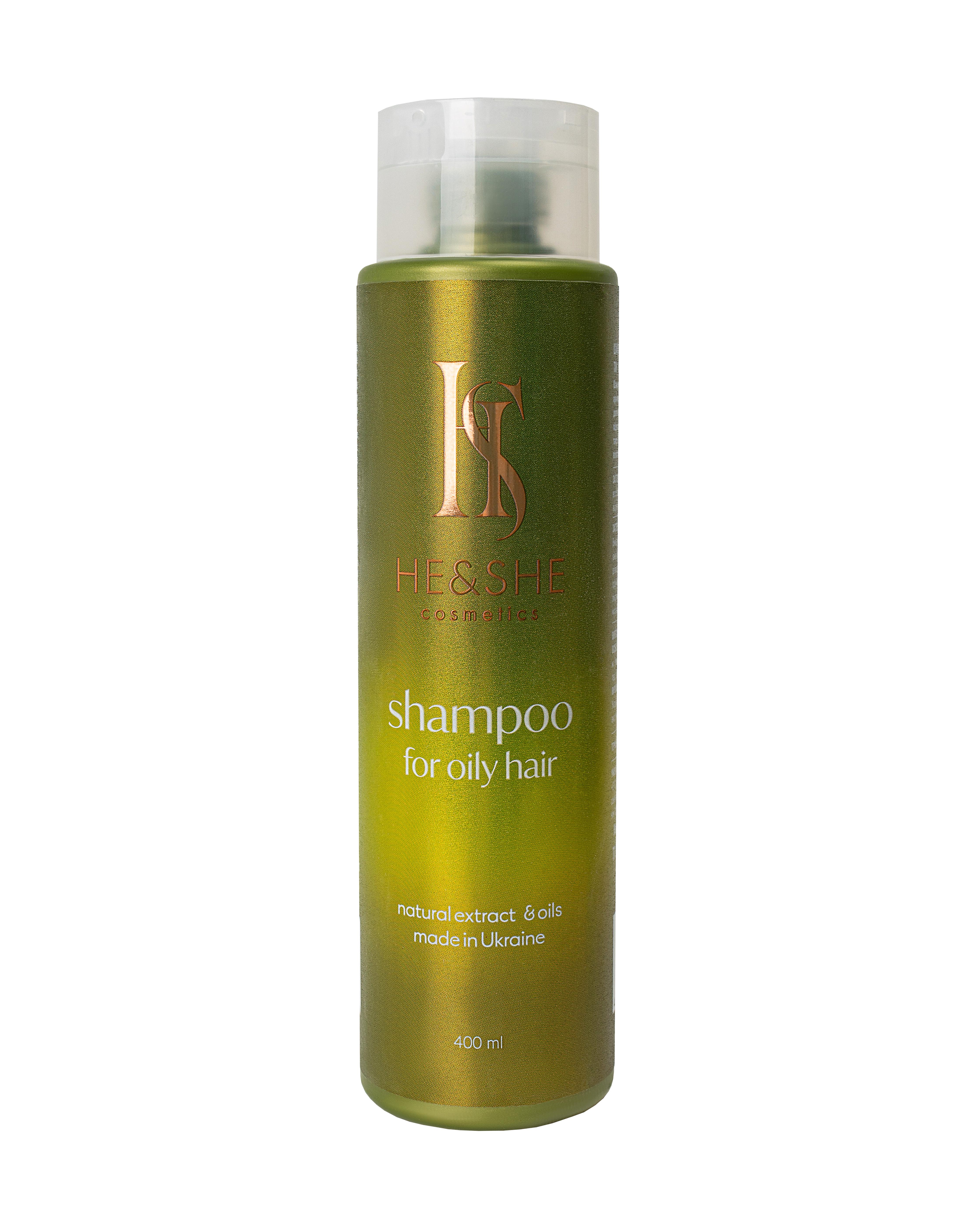 Шампунь для жирного волосся He&She Cosmetics 400 мл (02-0014)