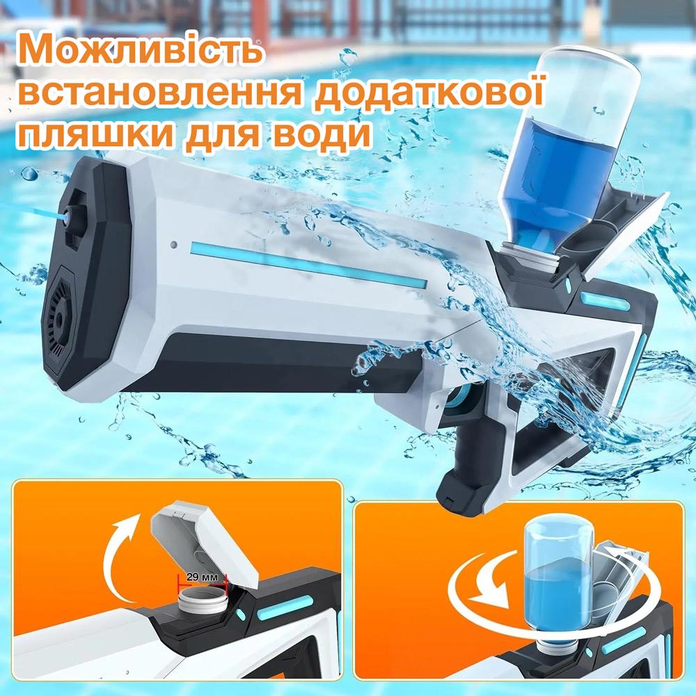 Пистолет водяной динамическая подсветка Aojiate LED Белый (MG60B) - фото 6 Пистолет водяной динамическая подсветка Aojiate LED Белый (MG60B) - фото 6