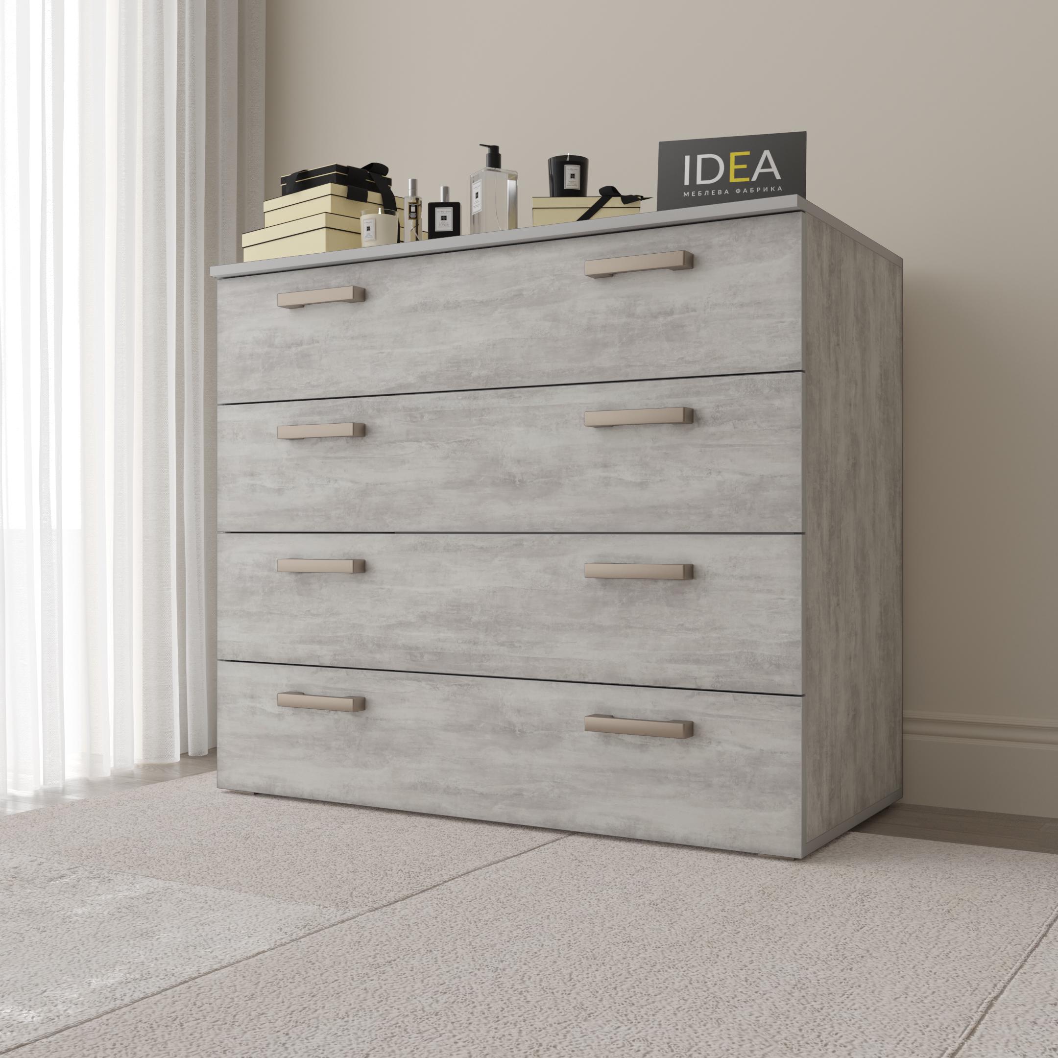 Комод Idea ТКБ-361.4 на 4 шухляди Бетон урбан (26718280)