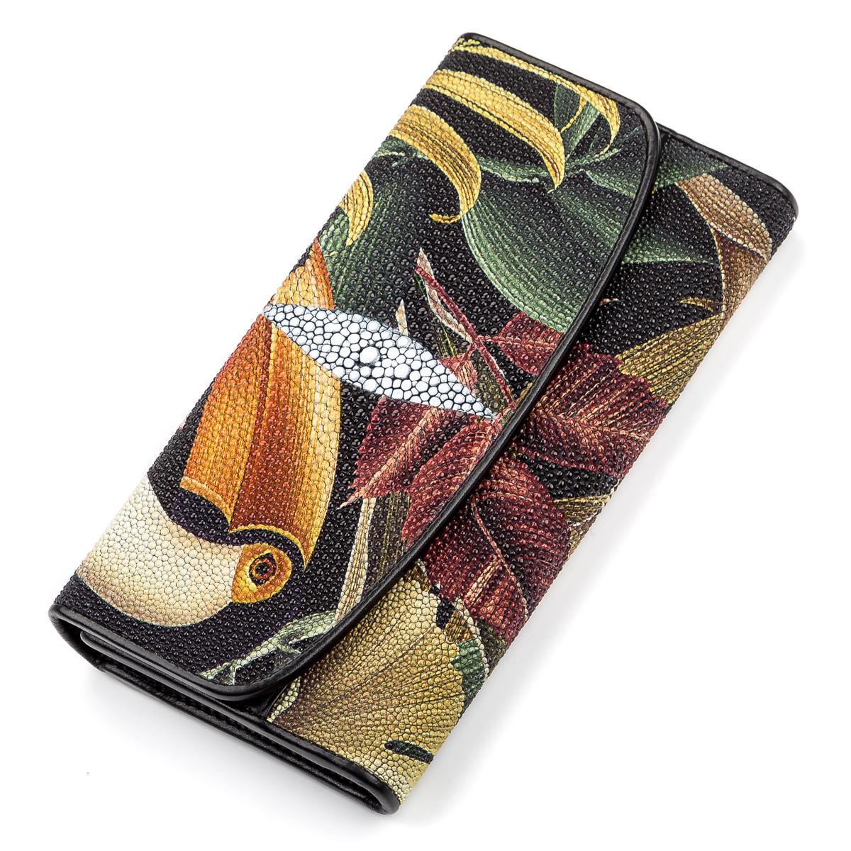Кошелек женский Stingray leather 18108 кожа Разноцветный