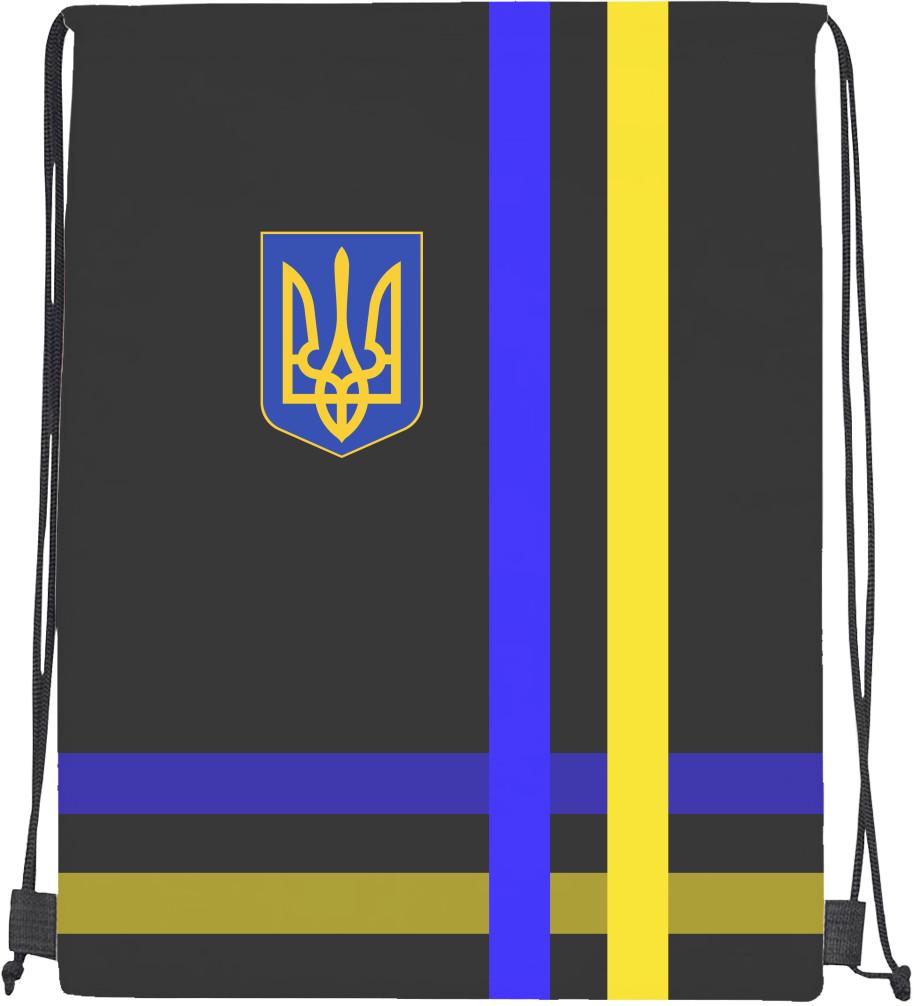 Мішок cпортивний Герб прапор у сЧоловікку (mishok-sport-692460839-gerb-flag-v-polosku)