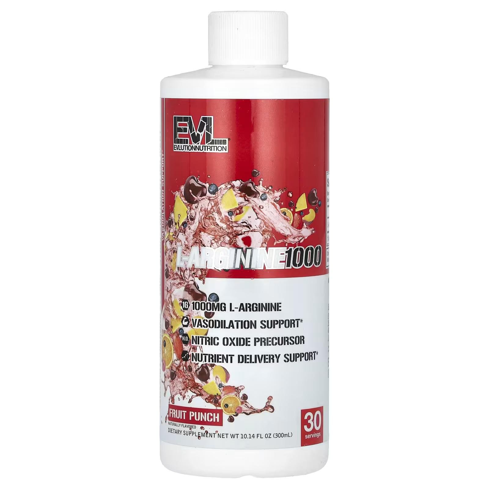 Амінокислота Evlution Nutrition L-Arginine 1000 300 мл Fruit Punch