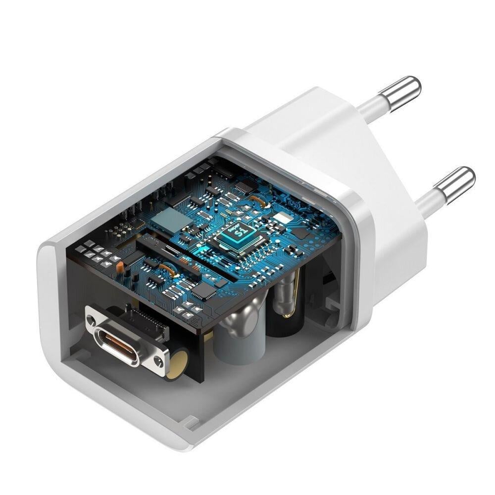 Зарядное устройство Baseus TZCCSUP-L02 Super Si 1C 25 Вт + кабель USB-C 1 м (9613581) - фото 6