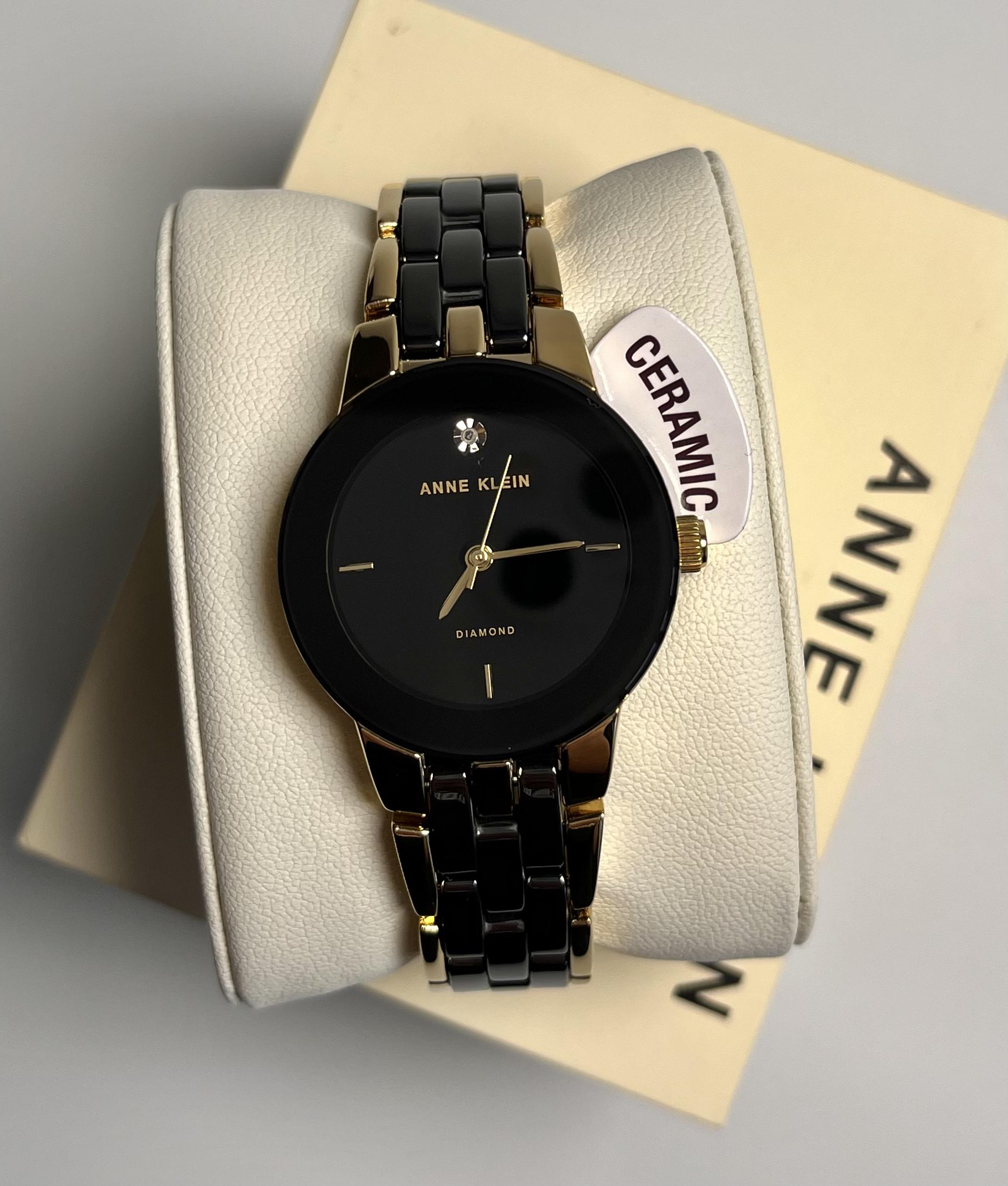 Часы классические Anne Klein AK/1610BKGB круглые Черный - фото 2 Часы классические Anne Klein AK/1610BKGB круглые Черный - фото 2