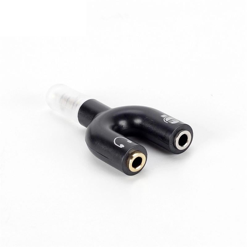 Разветвитель для наушников и микрофона Y-Type 3,5 мм Jack 3-pin на 4-pin аудиоадаптер сплиттер - фото 6
