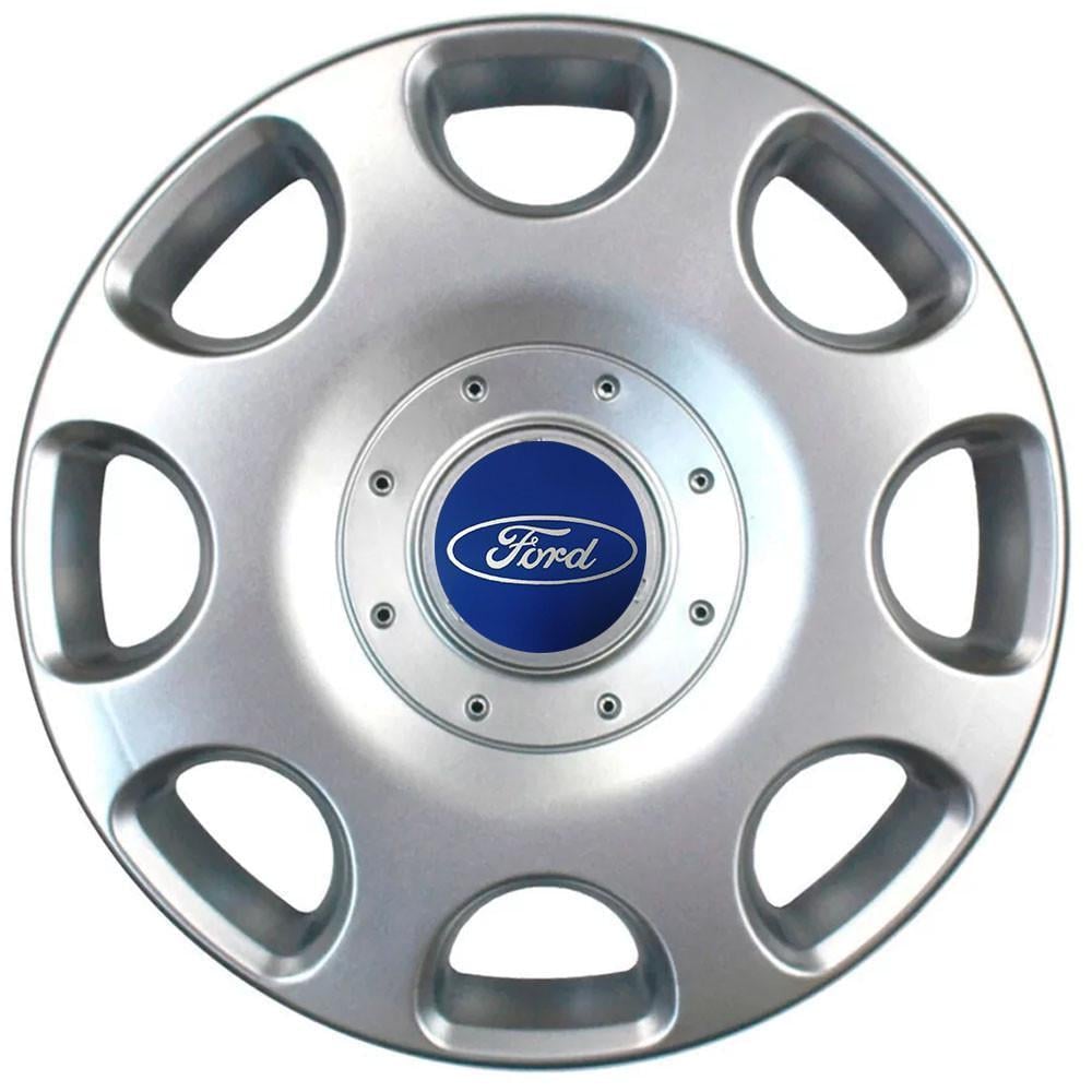 Колпаки SJS 208 с логотипом Ford 4 шт. R14 Серебряный (2654556625)