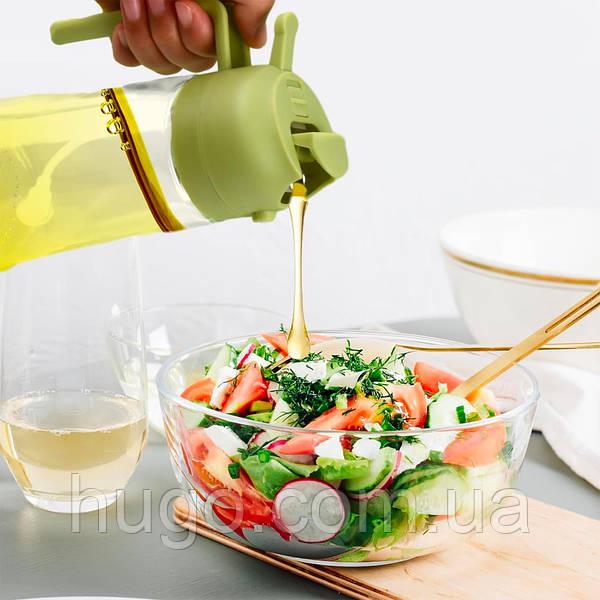 Бутылка с распылителем для масла и дозатором Желтый (23705422) - фото 4 Бутылка с распылителем для масла и дозатором Желтый (23705422) - фото 4