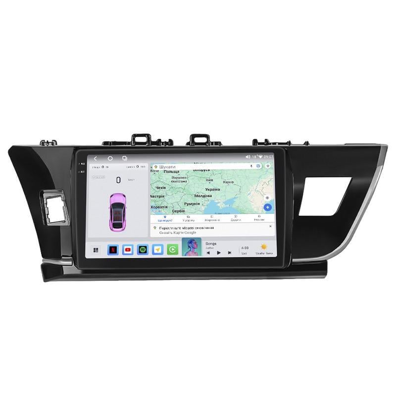 Автомагнитола штатная Lesko для TOYOta Corolla XI E160, E170 2012-2016 10" 4/64 QLED CarPlay 4G Wi-Fi GPS