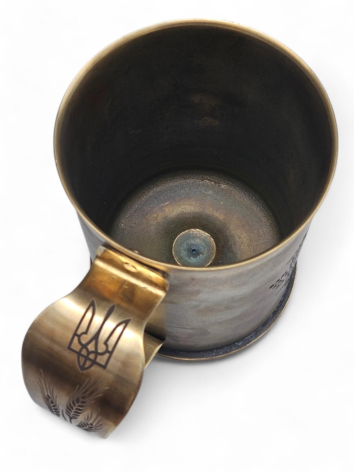 Чашка сувенир с гильзы латунь 1 л - фото 4 Чашка сувенир с гильзы латунь 1 л - фото 4