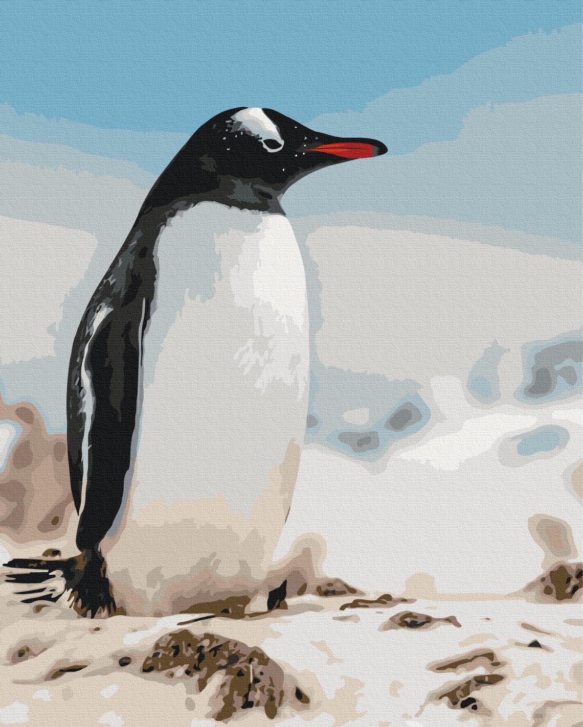 Картина по номерам Brushme Главный сосед украинских полярников 40x50 см (BS54260)