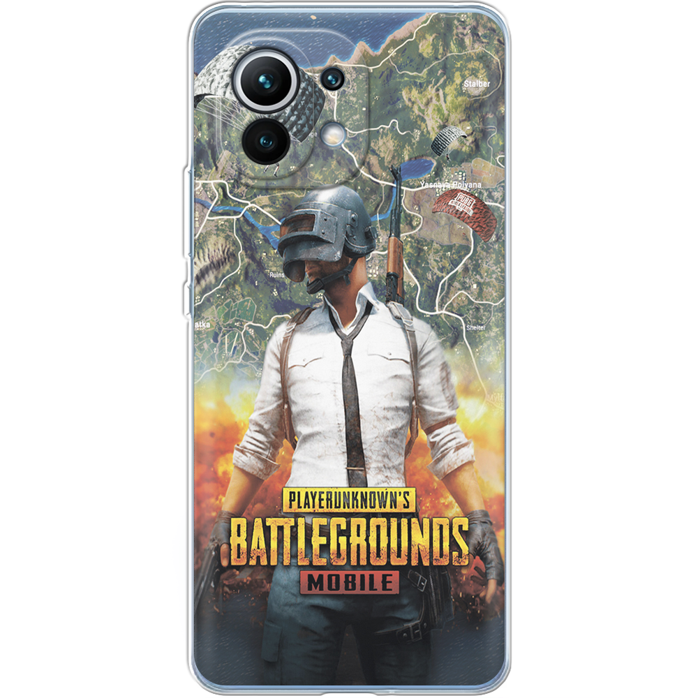 Чехол BoxFace Xiaomi Mi 11 PUBG Mobile Прозрачный силикон (41924-up2309-41924) - фото 1