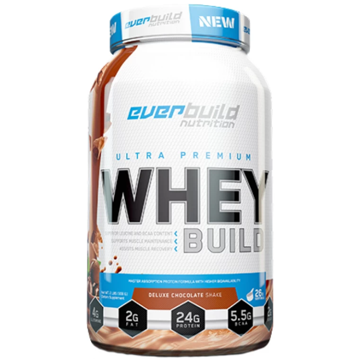 Протеин концентрат сывороточный Everbuild Nutrition Whey Build Ultra Premium Шоколад 908 г