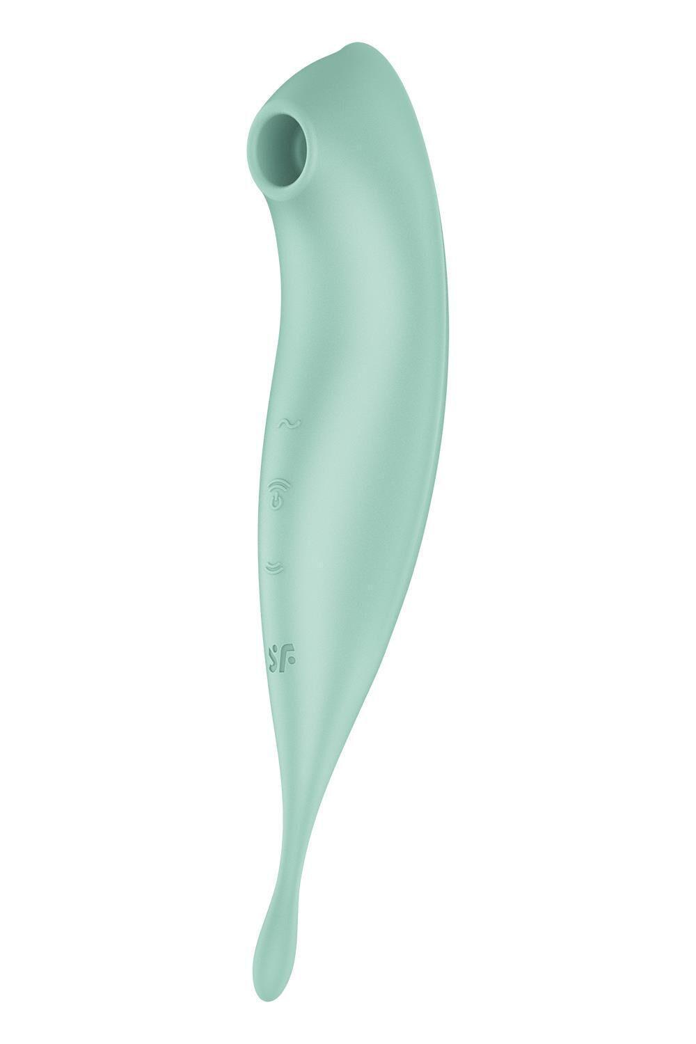 Вибратор для клитора с вакуумной стимуляцией Satisfyer Twirling Pro+ Mint (SO6716)