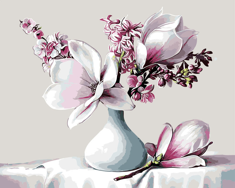 Картина по номерам Brushme Букет магнолий (G303)