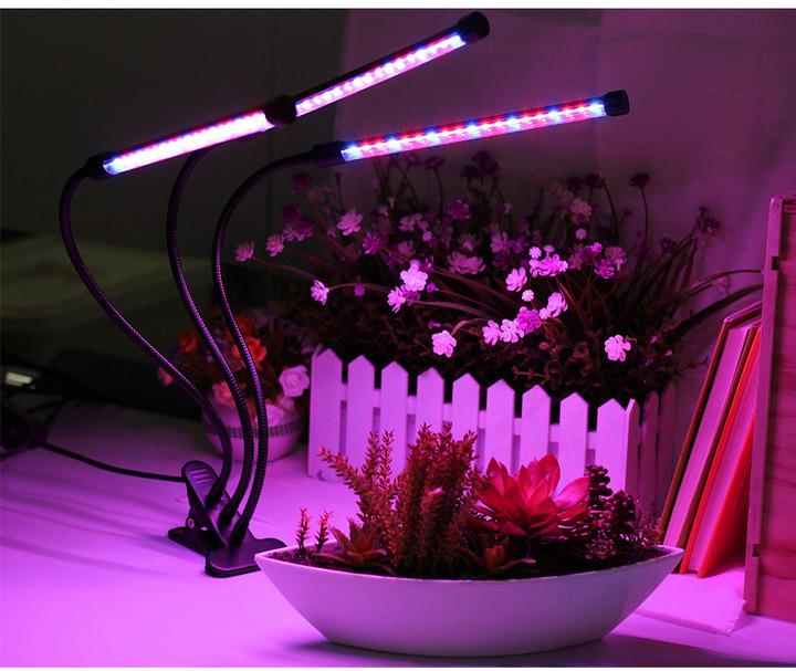 Лампа для рослин DEL Grow Light 60LED фітолампа для рослин Чорний (1010785-Black) - фото 8