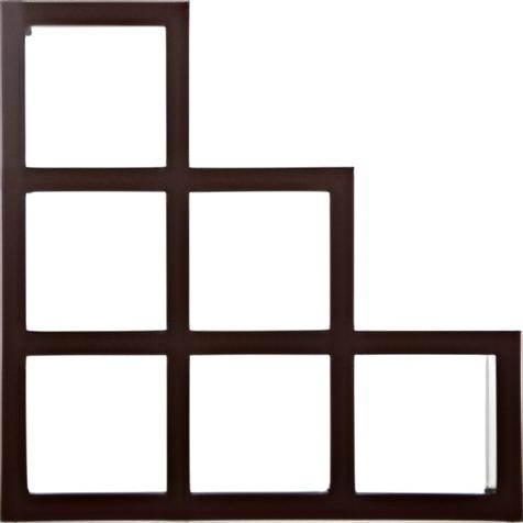 Шафа у дитячу кімнату Inteo Кубус Стійка 3х3 1070х1070х290 мм товщина корпусу 50 мм 3Д Венге