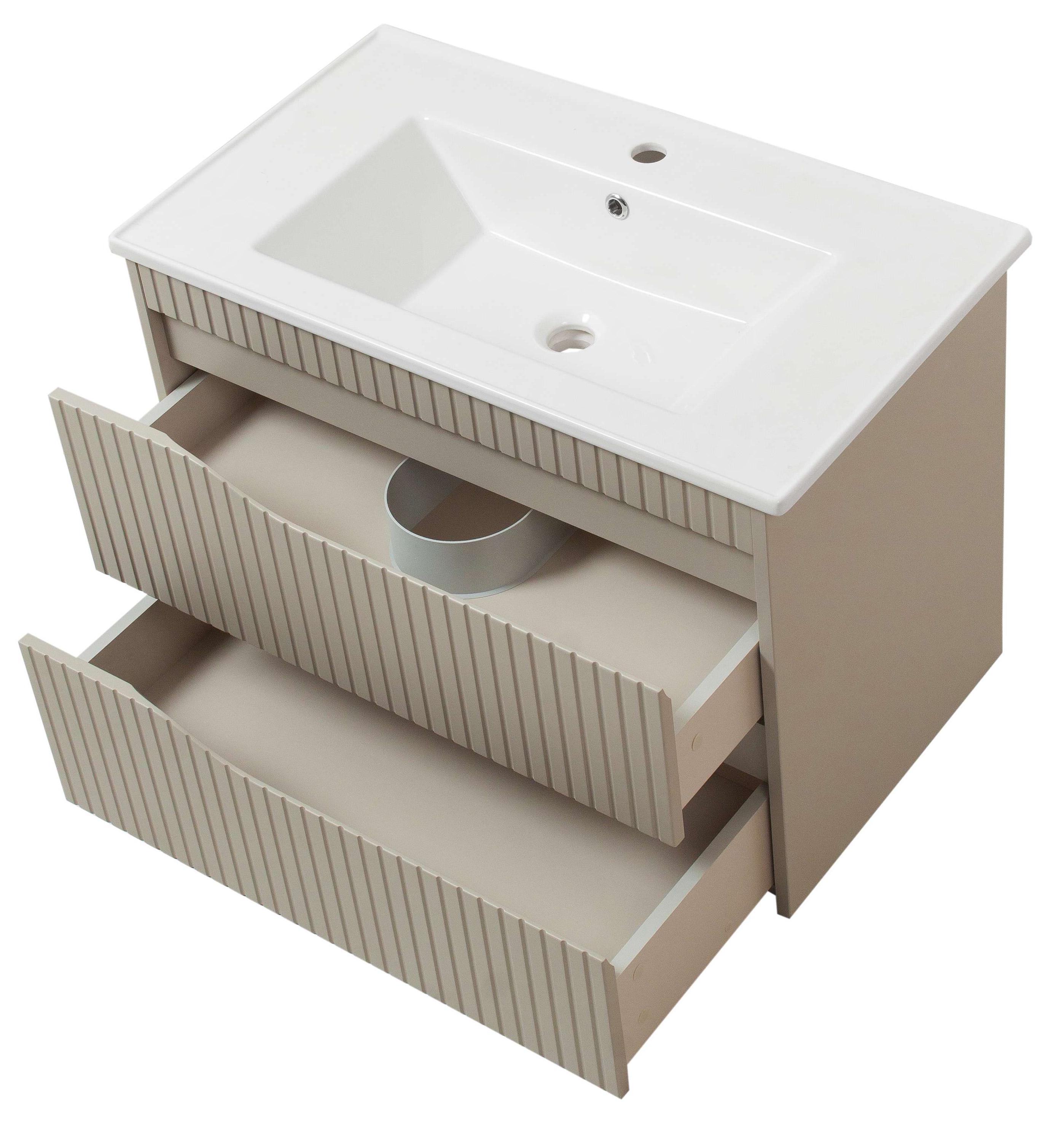 Тумба ЮВВИС Florence ТП-2 Д с умывальником Vesta 80 см Мокко матовый (UVV152) - фото 2 Тумба ЮВВИС Florence ТП-2 Д с умывальником Vesta 80 см Мокко матовый (UVV152) - фото 2